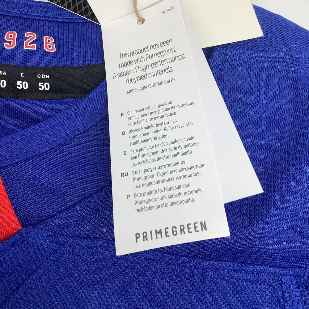 Adidas Primegreen Mens NY Rangers Lafreniere #13‎ NHL Hockey Jersey Size 50 NWT